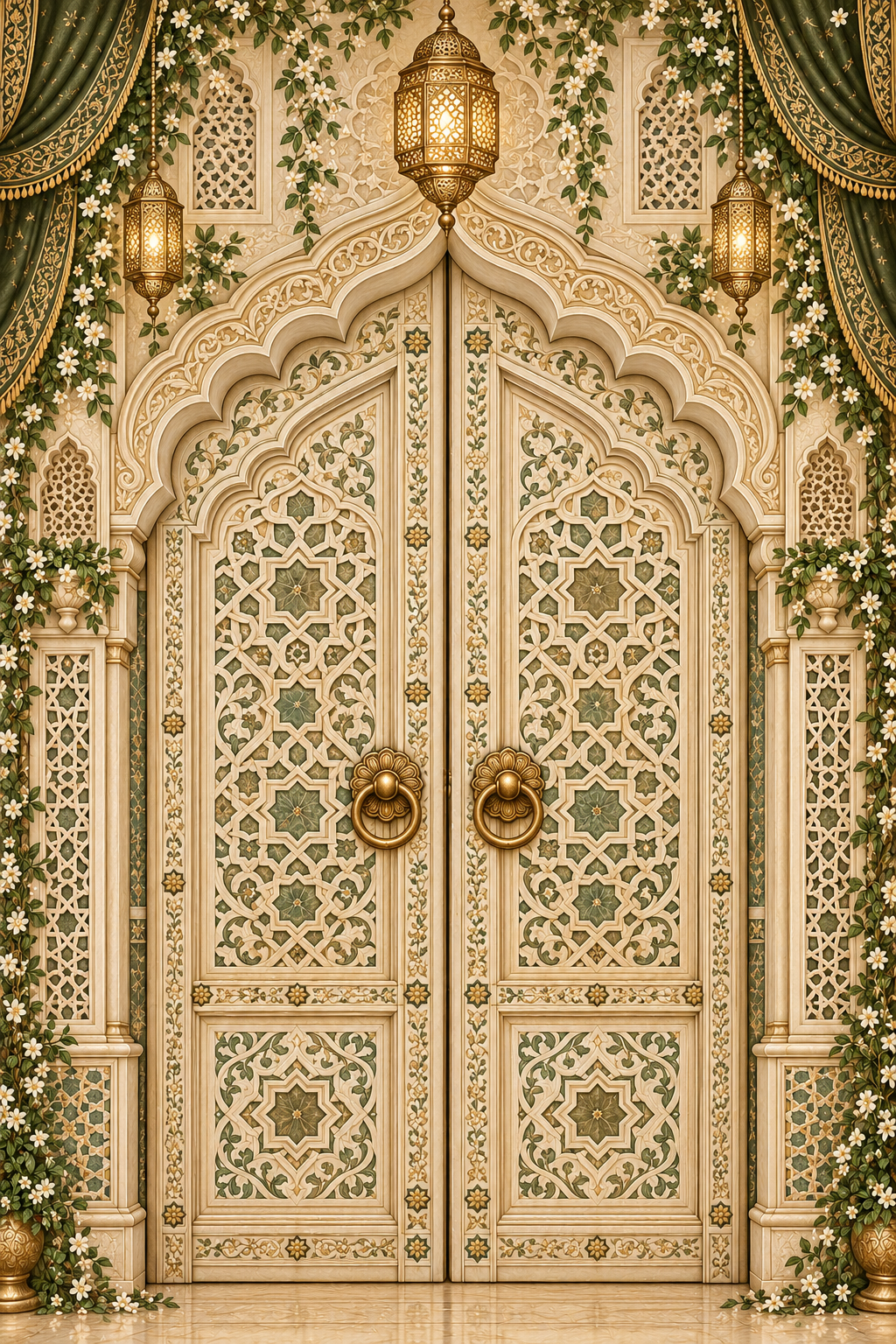 Botanical Palace invitation artwork